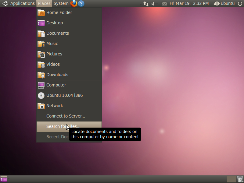 Ubuntu running the GNOME Desktop environment