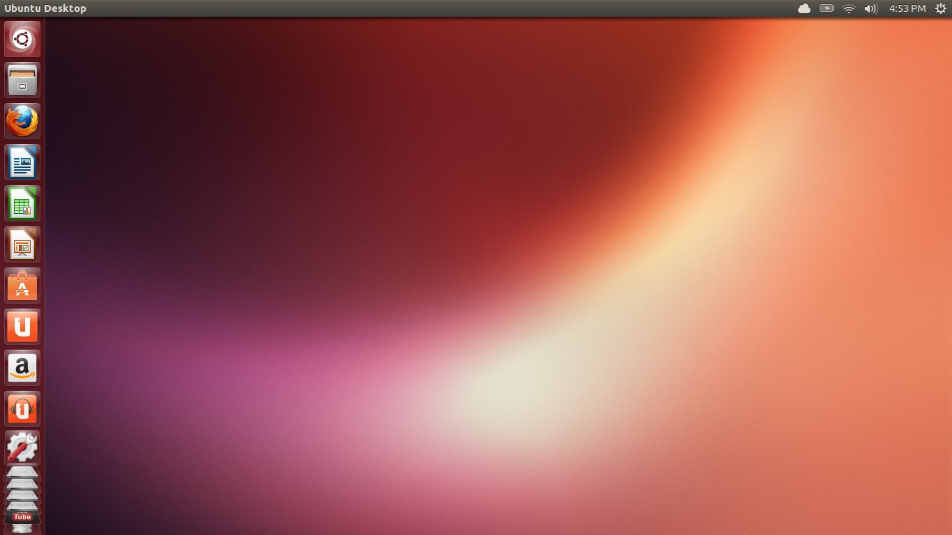 Ubuntu running the Unity desktop