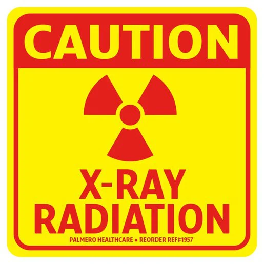 X-Ray radiation warning sign
