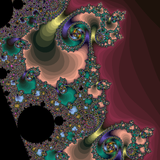 Mandelbrot set: -.764 -.0927 .0075 .0075