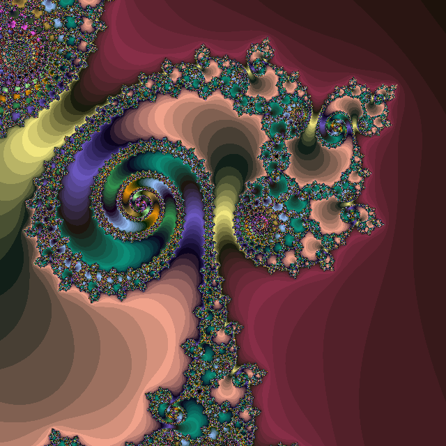 Mandelbrot set: -.7634 -.0947 .004 .004